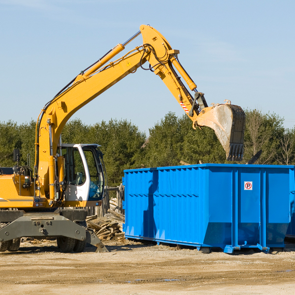 can i choose the location where the residential dumpster will be placed in Bon Homme County SD